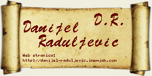 Danijel Raduljević vizit kartica